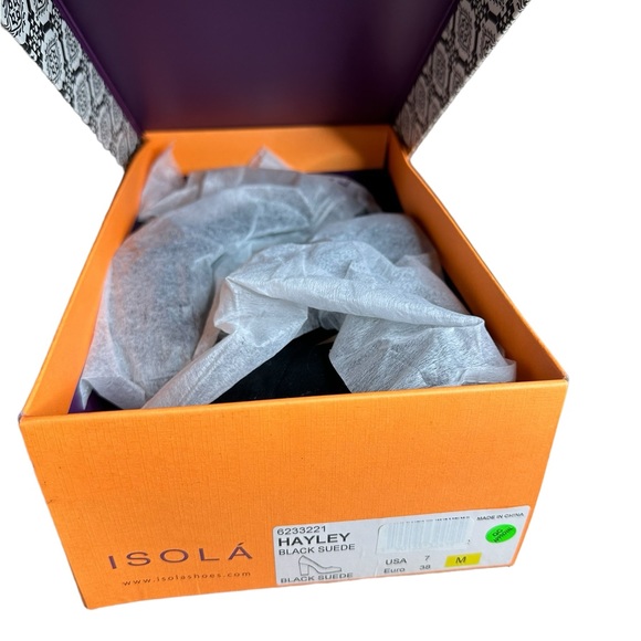 New Isola Suede Block Heels - Picture 5 of 5